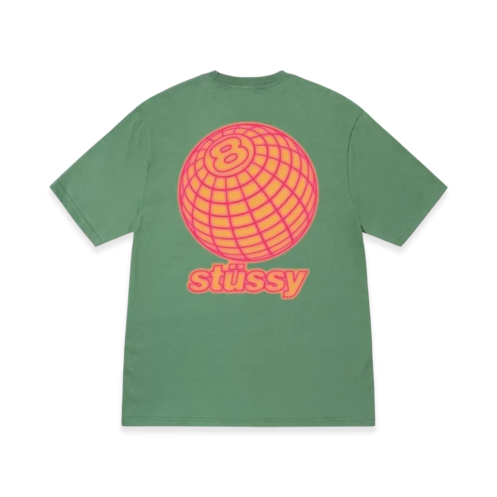 Stussy 8 Ball Grid Tee "Green"