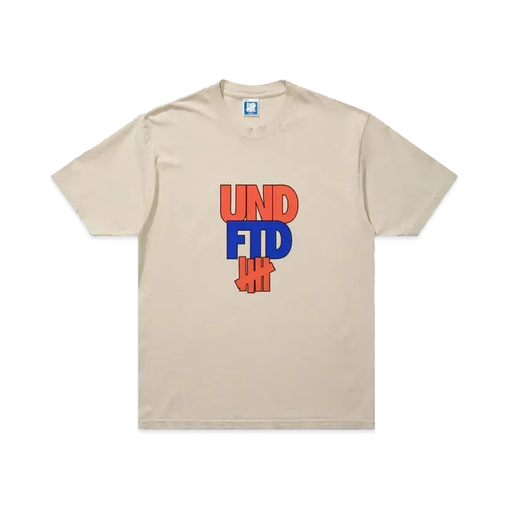 UNDEFEATED Stack S/S Tee "Beige"