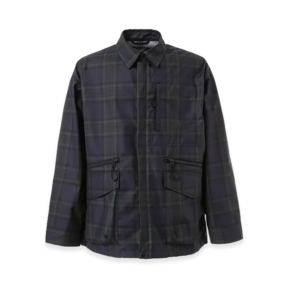 COMME des GARCONS HOMME Cotton Ester Zip-Up Check 3 Layers Blouson "Blue"