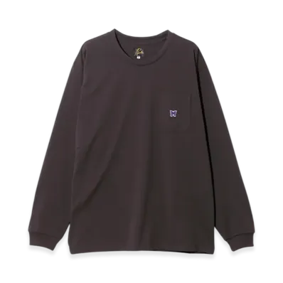 NEEDLES L/S Crew Neck Tee - Poly Jersey "Brown"