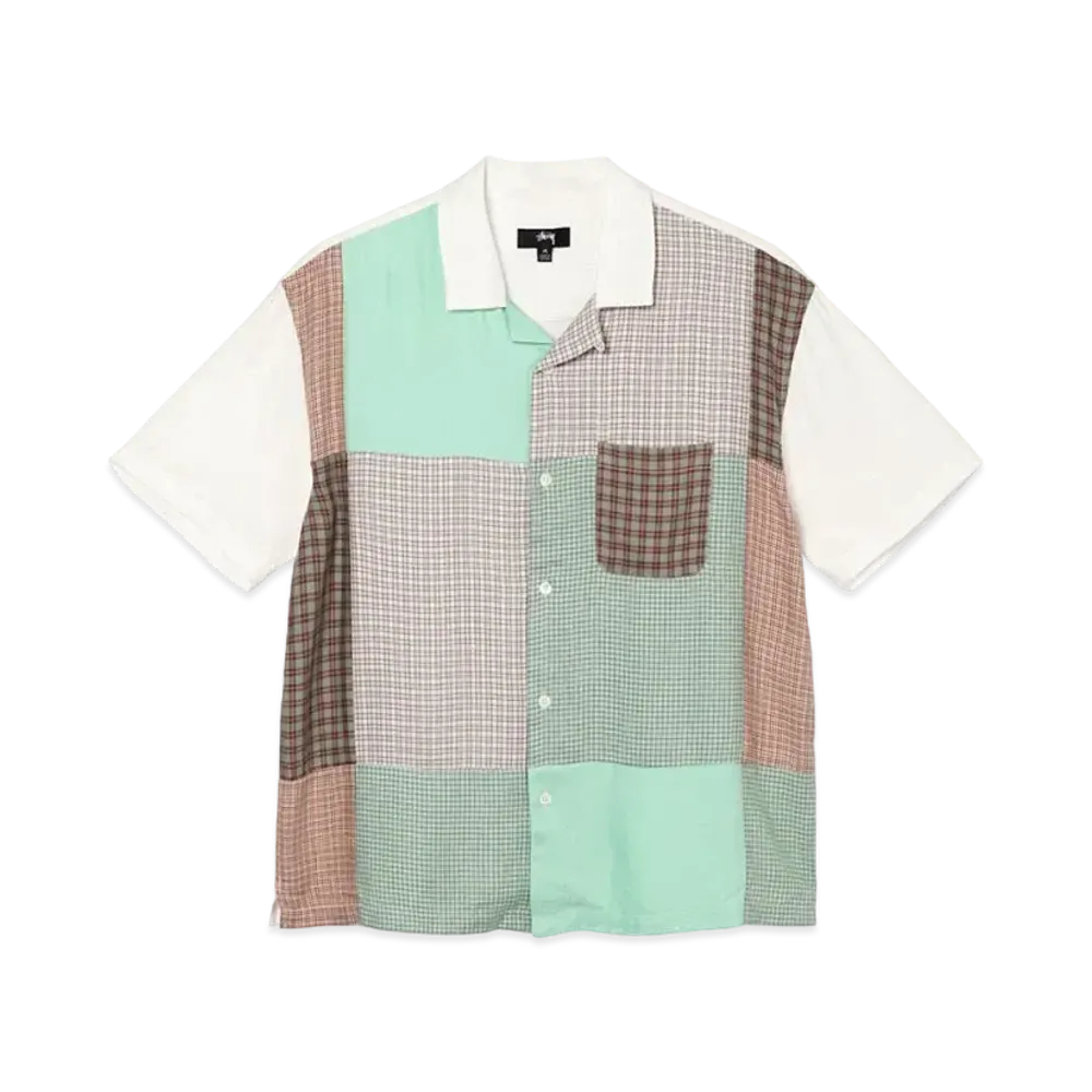 Stussy MIXED CHECK SHIRT "Natural"
