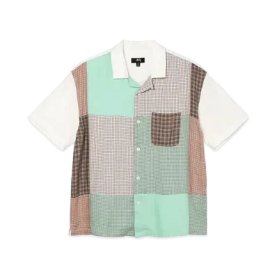 Stussy MIXED CHECK SHIRT "Natural"