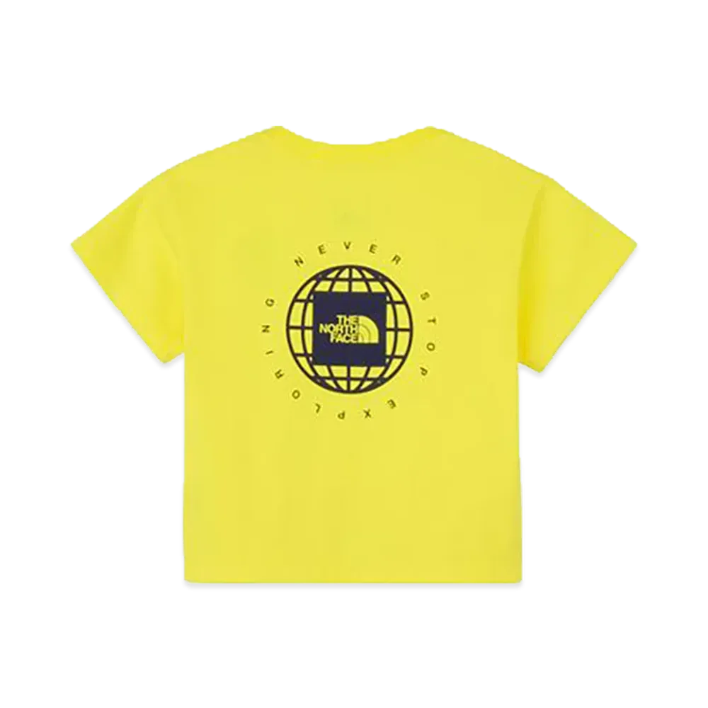 The North Face Short Sleeve Geo Square Logo Tee Baby "TNF Lemon"