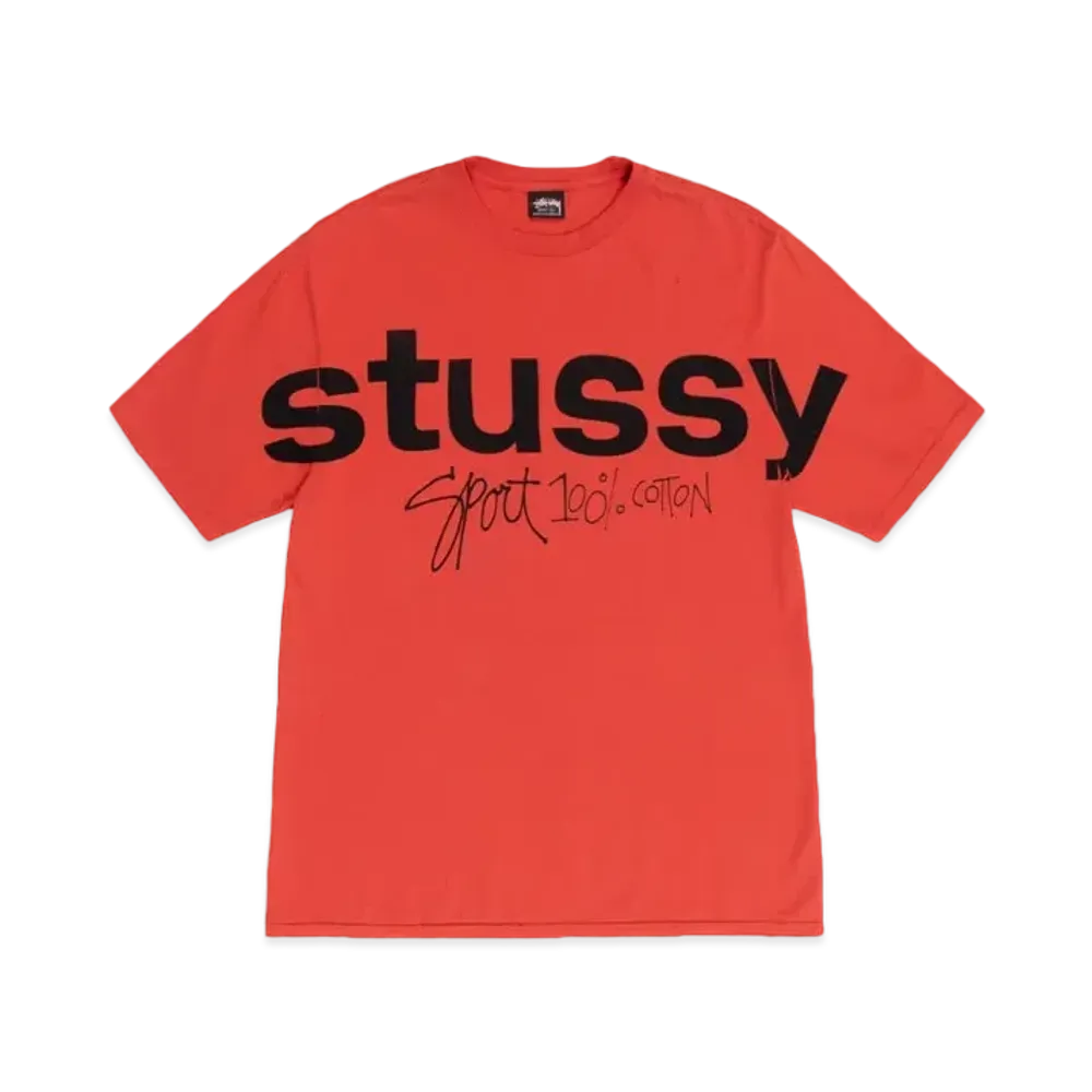 Stussy Sport 100% Pigment Dyed Tee "Tomato"