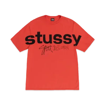 Stussy Sport 100% Pigment Dyed Tee "Tomato"