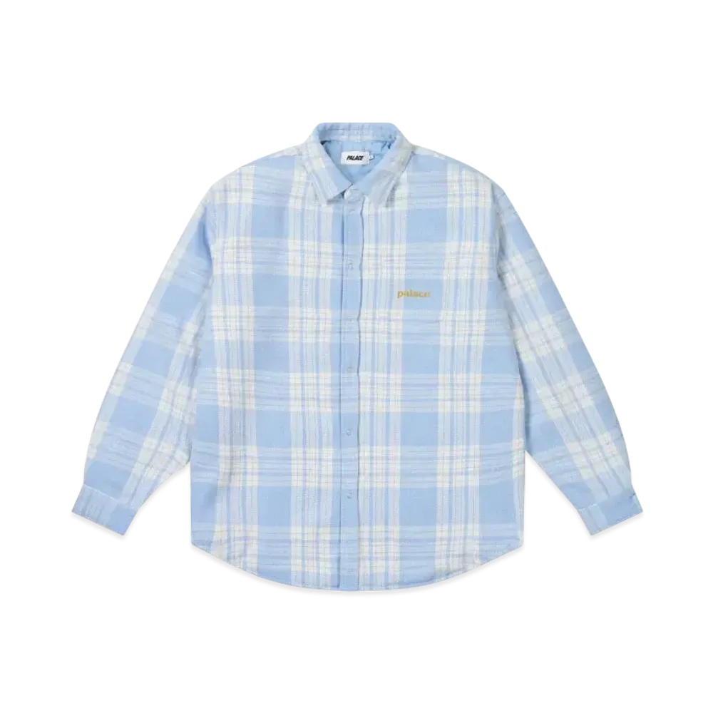 PALACE Check Insulated Shirt "Blue"