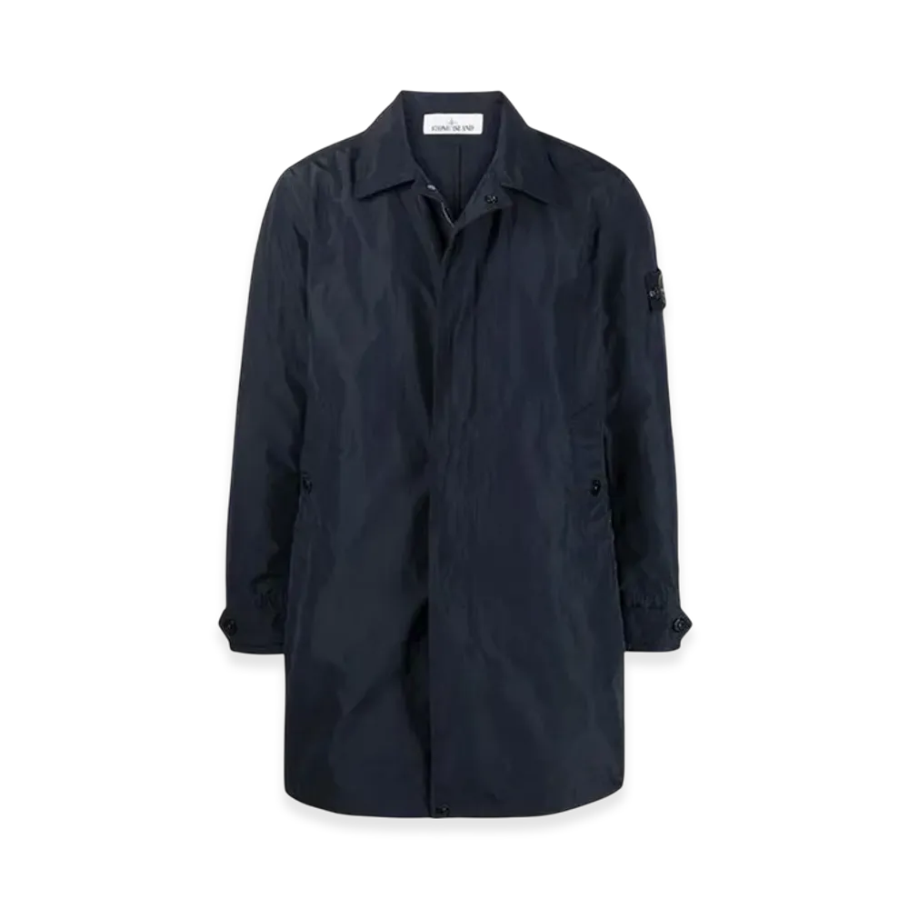 Stone Island 70122 Micro Reps Trench Coat - 21SS "Navy Blue"