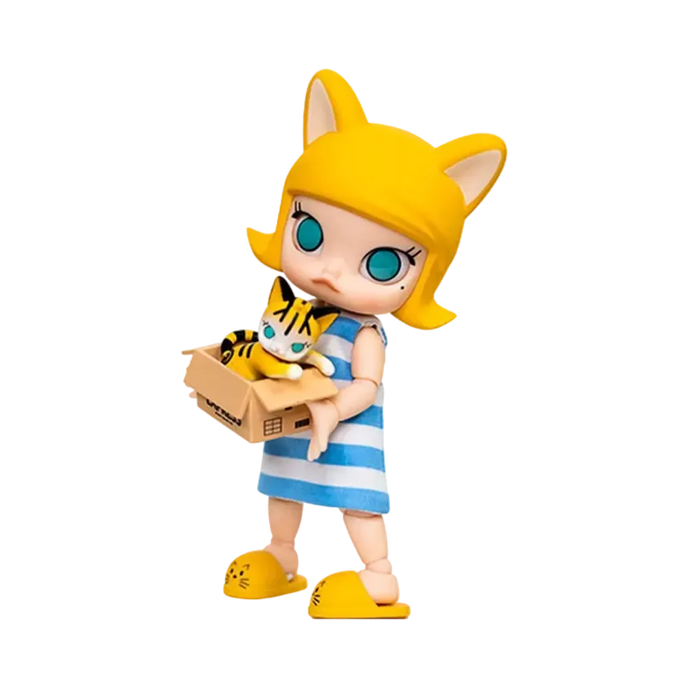 POP MART "BJD" MOLLY Cat in the Box Action Figure