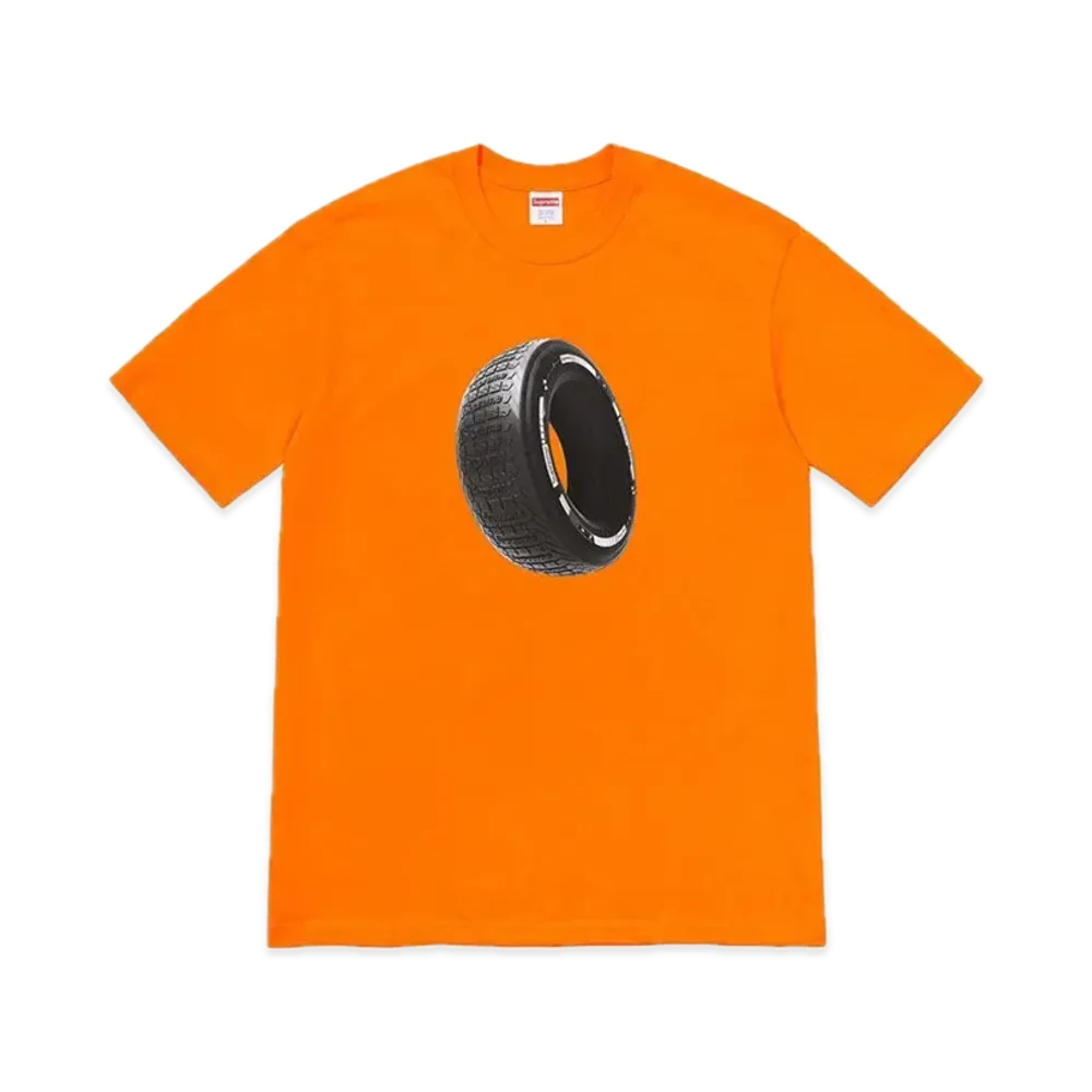 シュプリーム タイヤ Tシャツ "オレンジ"