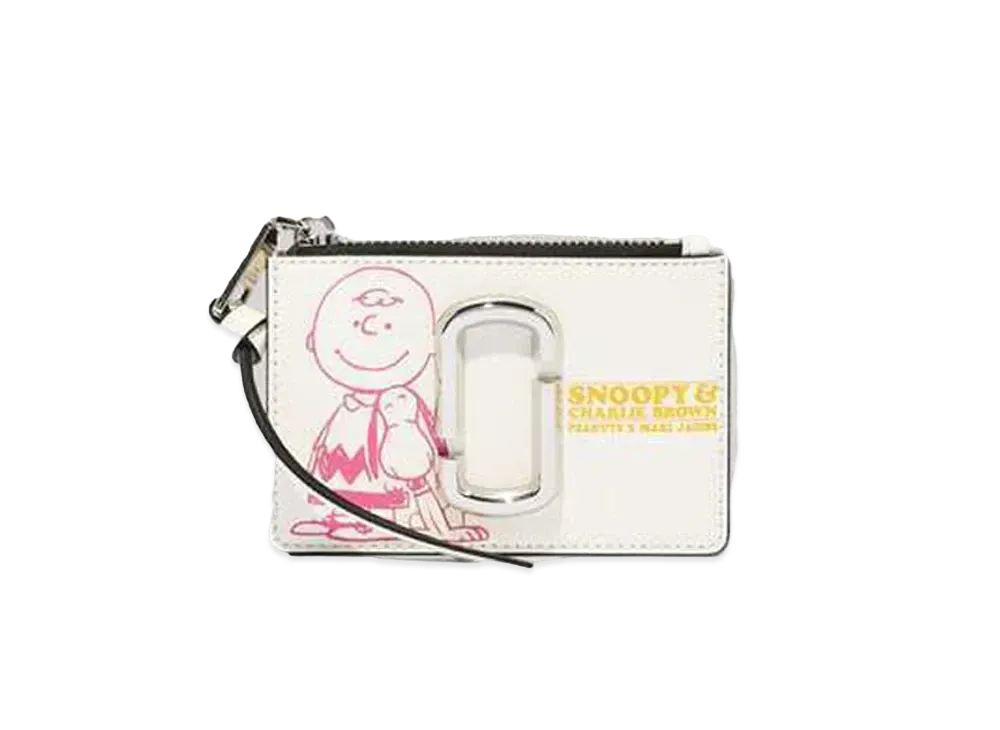 Marc Jacobs Peanuts X Marc Jacobs The Snapshot Snoopy Top Zip Multi Wallet "Chalk"