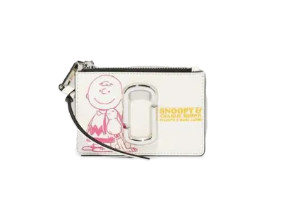 Marc Jacobs Peanuts X Marc Jacobs The Snapshot Snoopy Top Zip Multi Wallet "Chalk"