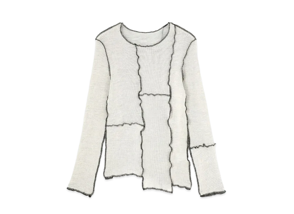 Yohji Yamamoto Y's RIVER TEREKO ROUND NECK "Off White"