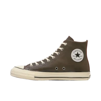 Converse All Star Aged Cracked Leather Hi "Burnt Brown"