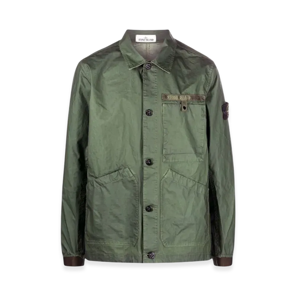 Stone Island A0230 Compass Patch Shirt Jacket - 22SS "Olive Green"