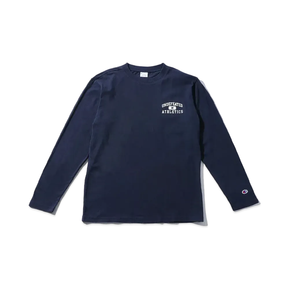 UNDEFEATED CHAMPION ATHLETICS L/S TEE - C8-P408 "Navy"