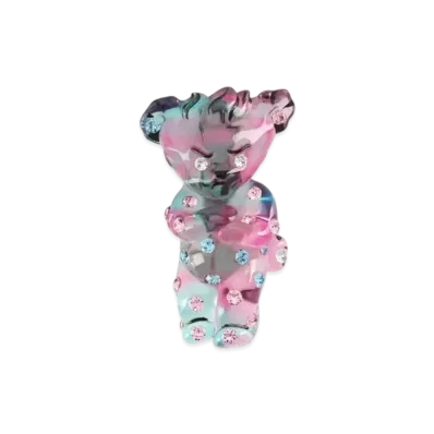 GUCCI HA HA HA Crystal Bear Brooch