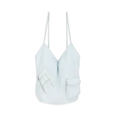 WE11DONE Pocket Touch Bag "Ice"