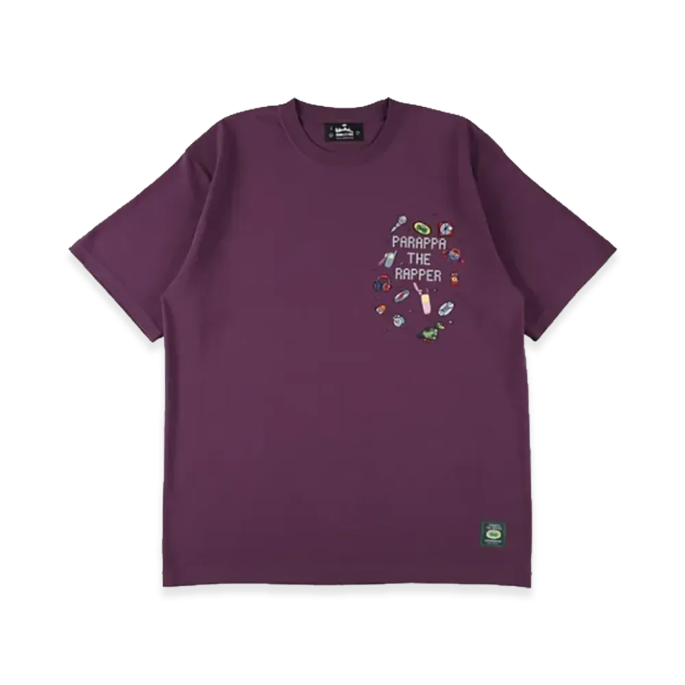WIND AND SEA x Parappa The Rapper Parappa Rhinestone Tee "Purple"