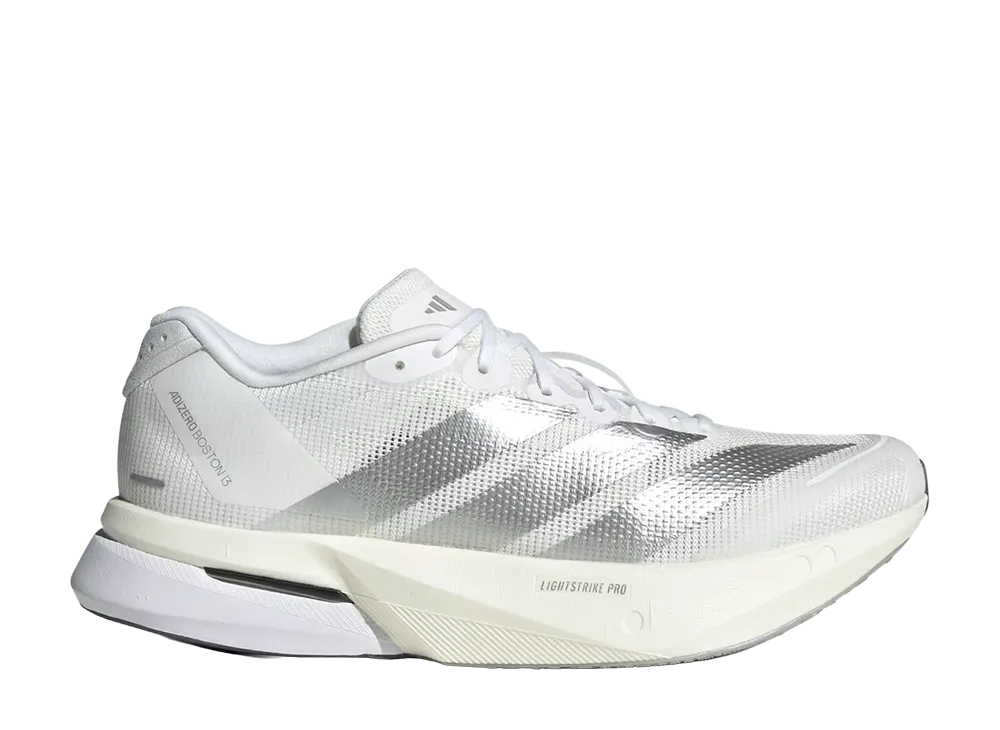 adidas Women's Adizero Boston 13 "Cloud White/Matte Silver"