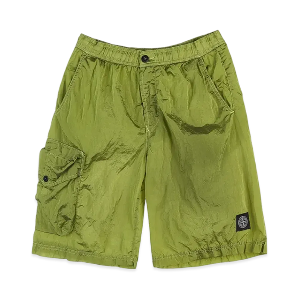 Stone Island B0543 Nylon Metal Garment Dyed Long Swimming Trunk - 22SS "Lemon"