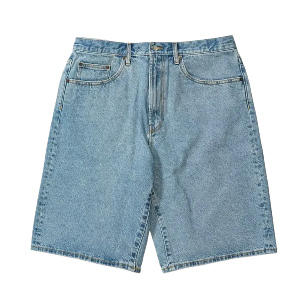 Supreme Baggy Denim Short (25SS) "Washed Indigo"