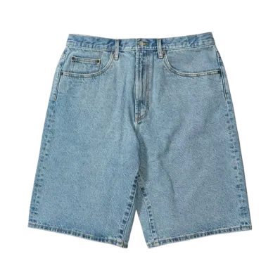 Supreme Baggy Denim Short (25SS) "Washed Indigo"