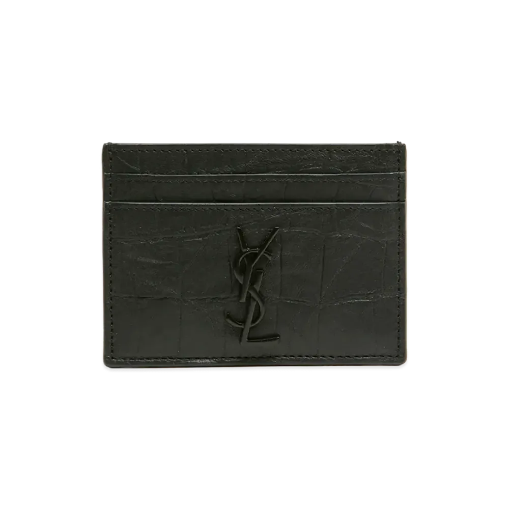 Saint Laurent Cassandre Card Holder "Black"
