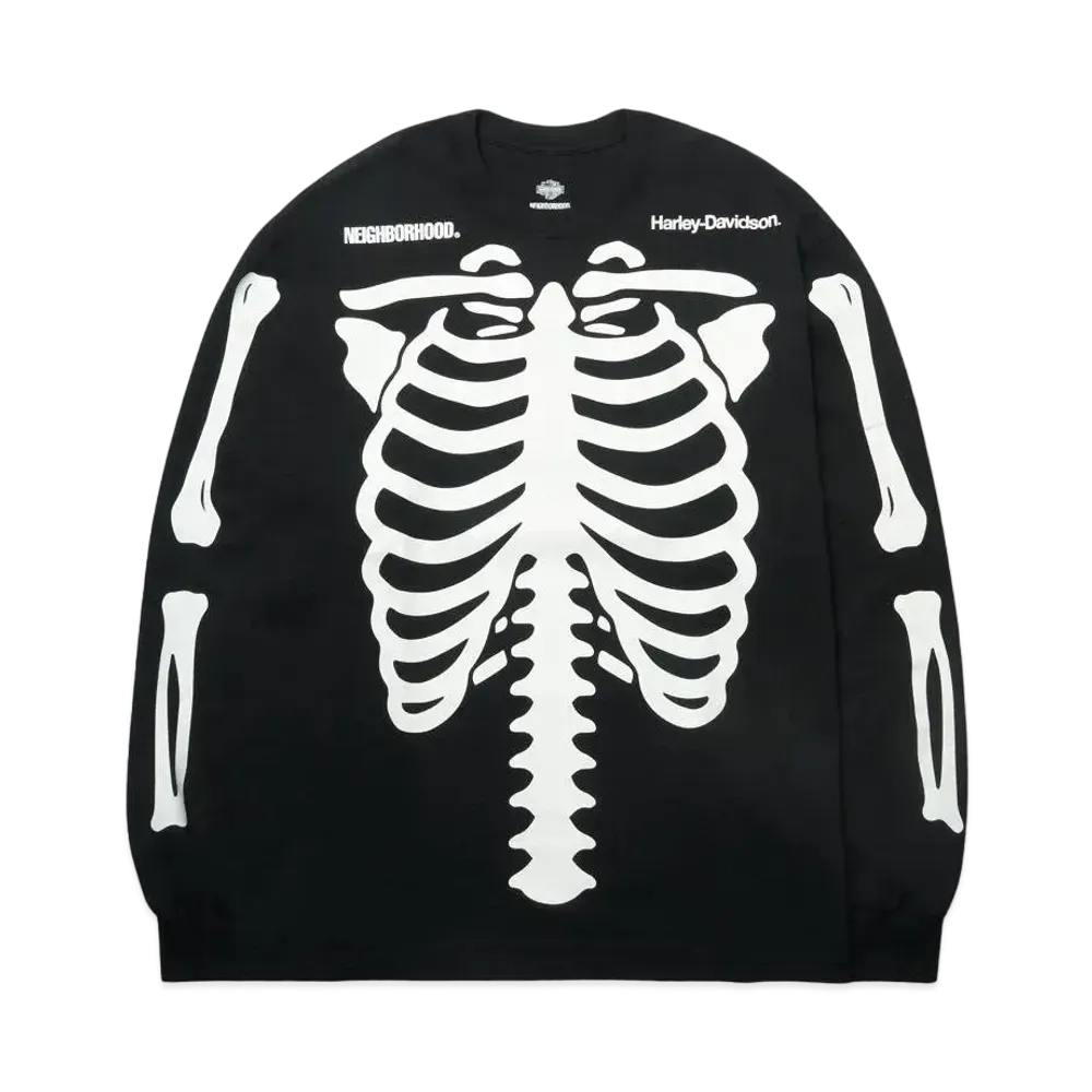 NEIGHBORHOOD H-D . Crewneck LS . CO "Black"