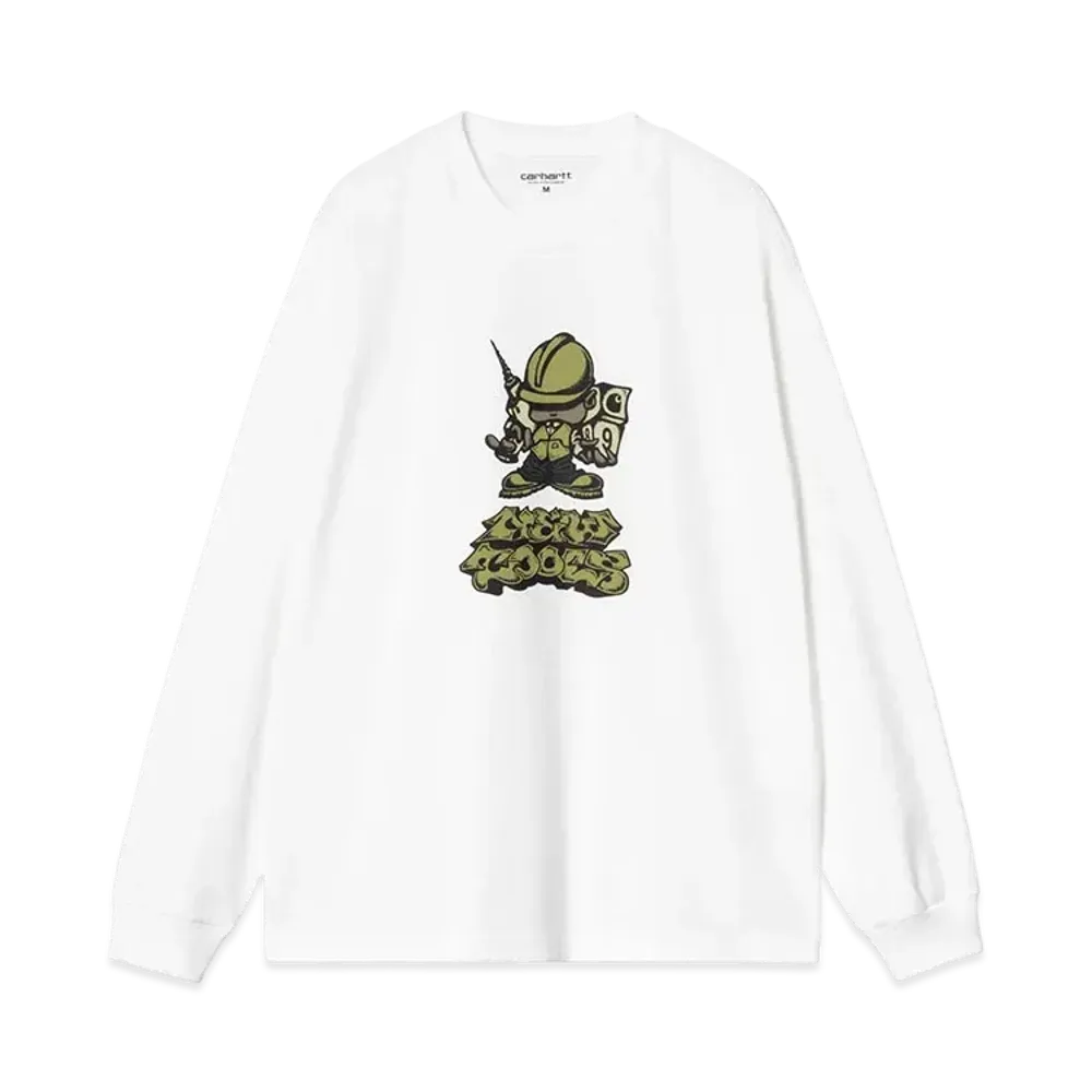 Carhartt Wip L/S Drillboy T-Shirt "White"