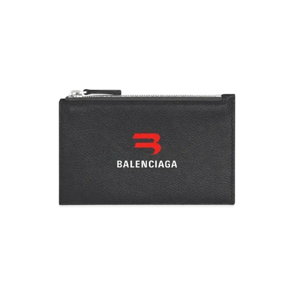 BALENCIAGA Cash Long Coin & Card Holder "Black"