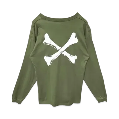 WTAPS Crossbones Long Sleeve Tee "Khaki"