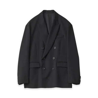 ssstein Oversized Double Breasted Jacket "Black"