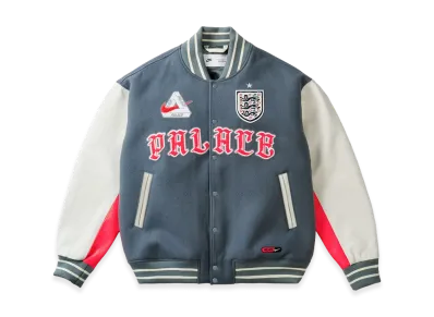 Nike x PALACE X2 World Cup Varsity Jacket England "Grey"