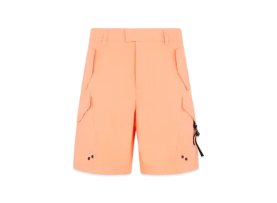 Dior Cargo Bermuda Shorts Cotton Blended Canvas "Orange"