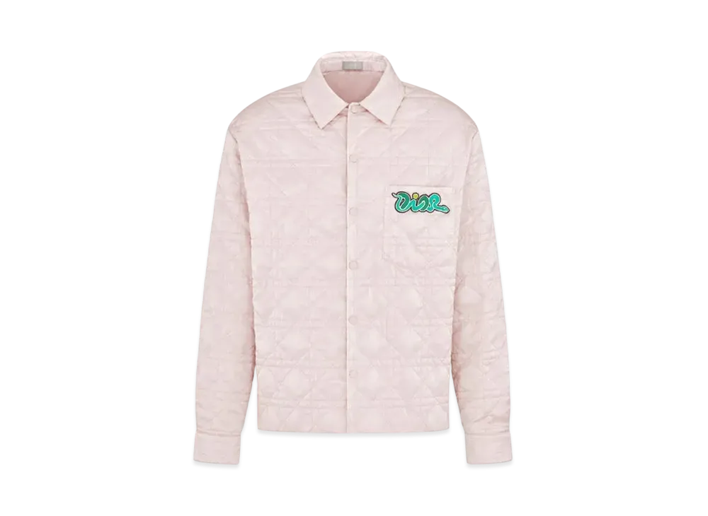 Dior x KAWS Overshirt Technical Satin "Pink"