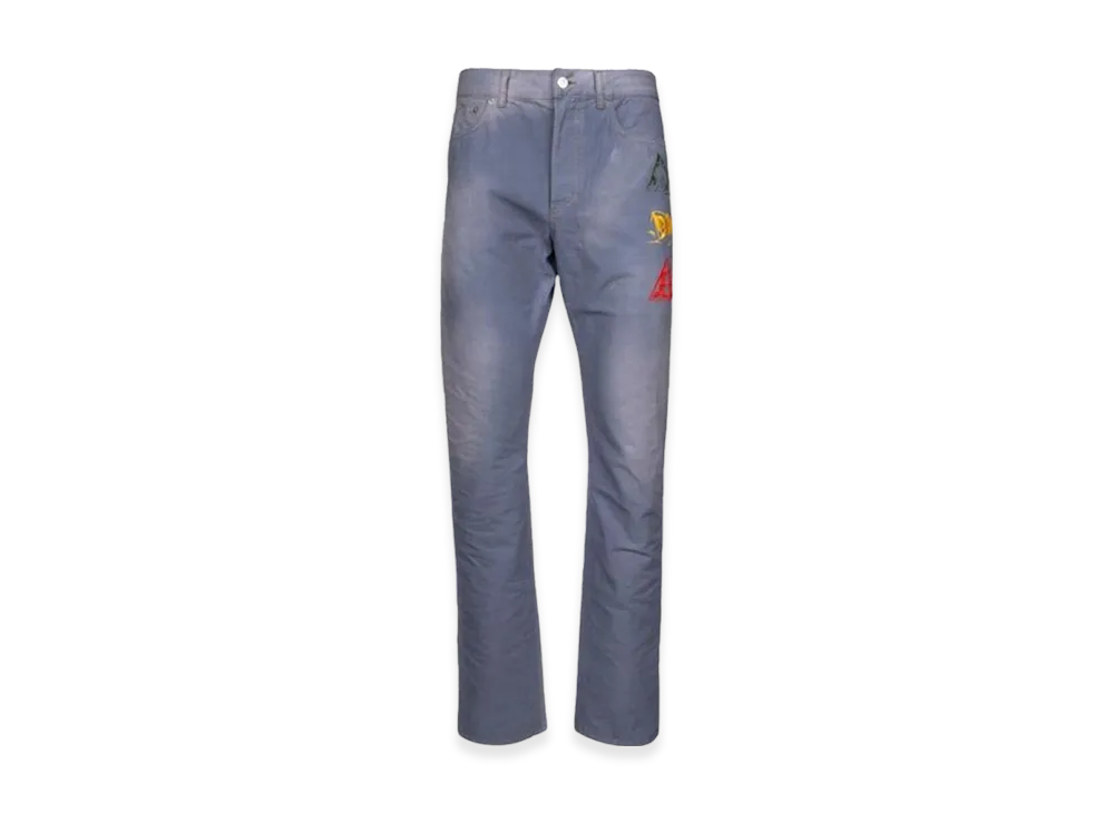 Dior Denim Regular-Fit with Embroidered Jeans "Blue"