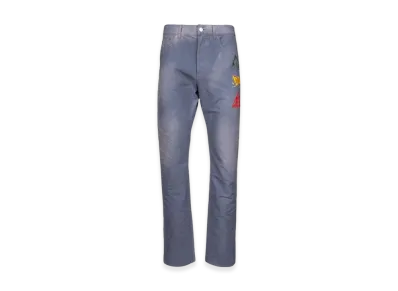 Dior Denim Regular-Fit with Embroidered Jeans "Blue"