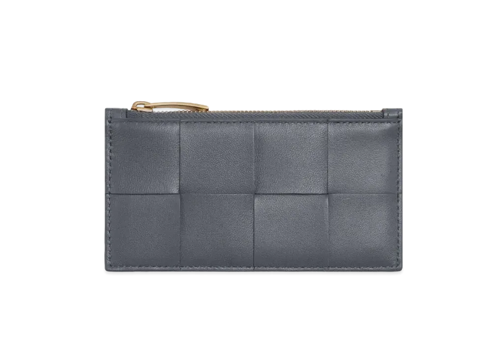 Bottega Veneta Zipped Card Holder "Thunder"
