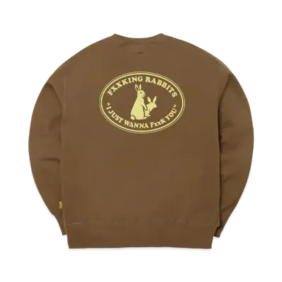 FR2 Rabbits Oval Logo Sweatshirt "Brown"