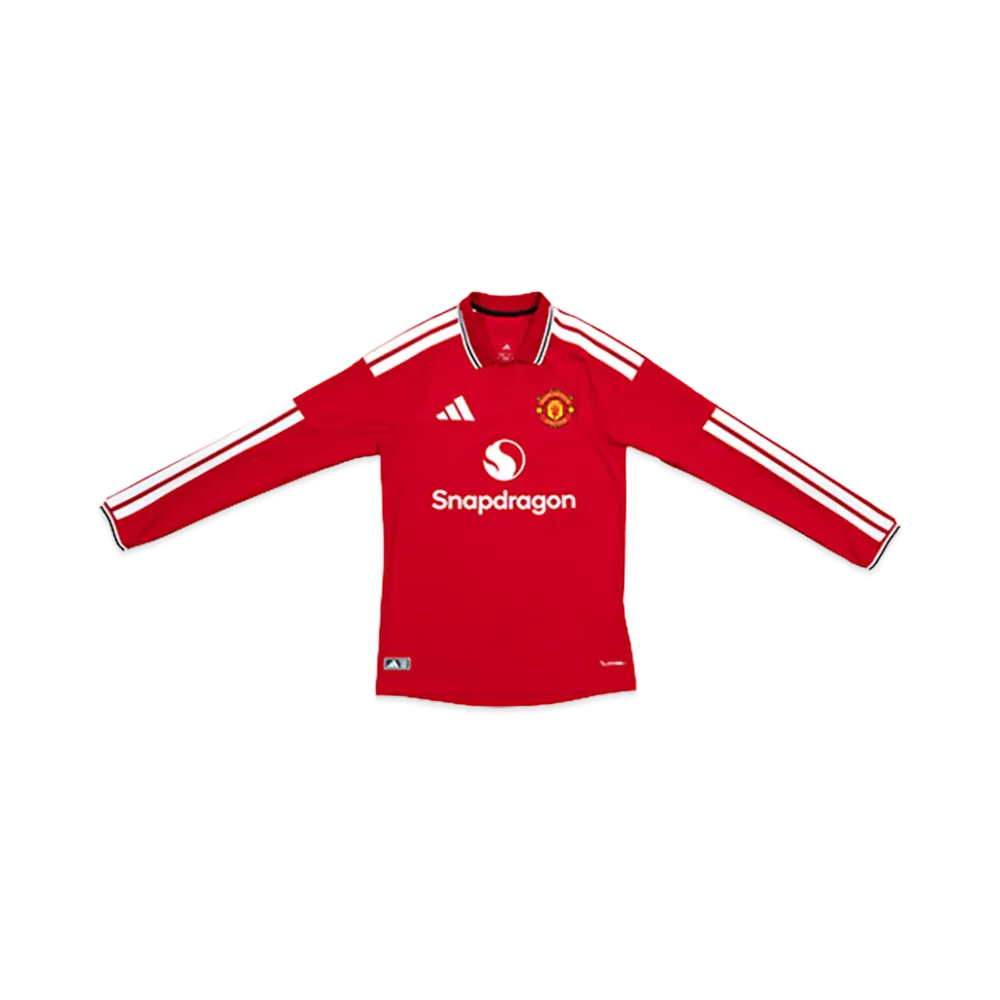adidas 26-27 Manchester United Home Authentic Long Sleeve Jersey "Red"