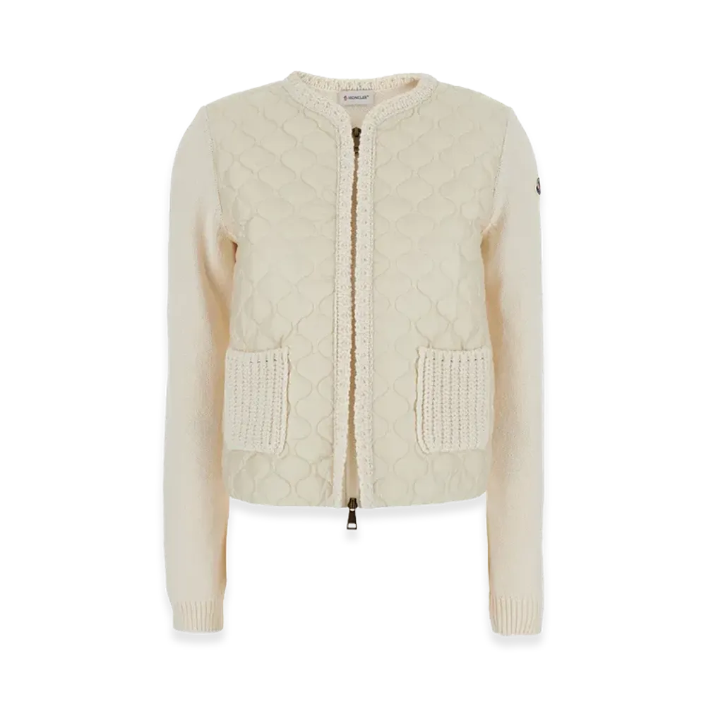 MONCLER Women's Down Cardigan "White"