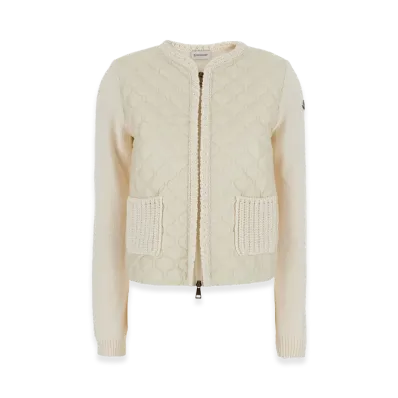 MONCLER Women's Down Cardigan "White"