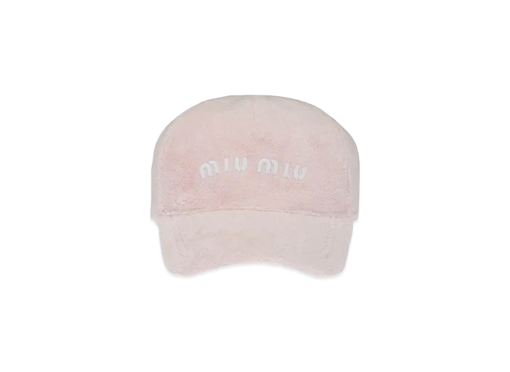 MIU MIU Terry Baseball Cap "Pink"