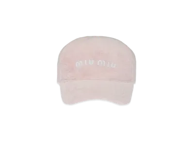 MIU MIU Terry Baseball Cap "Pink"
