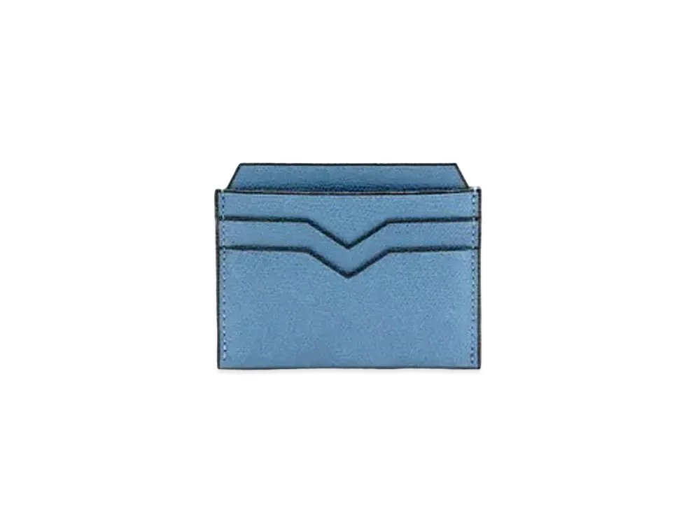 Valextra Credit Card Holder 6 Card "Cobalt Blue"