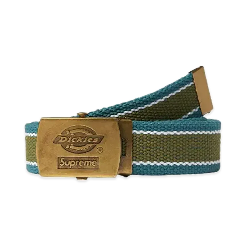 Supreme x Dickies Stripe Webbing Belt "Teal"