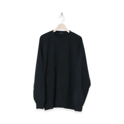 COMOLI Wool Tenjiku L/S Crew "Charcoal"