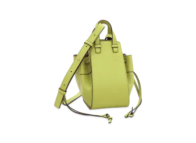 LOEWE Women's Hammock Drawstring Mini Bag Handbag (with shoulder strap) "Lime Yellow"