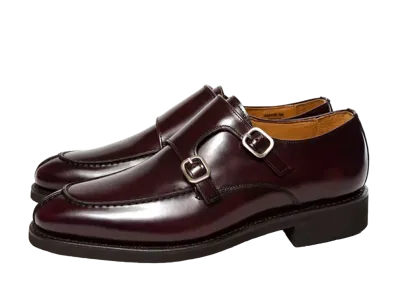Berwick Monk Strap HO150 Coating Leather "Burgundy" 3143ROMLBU