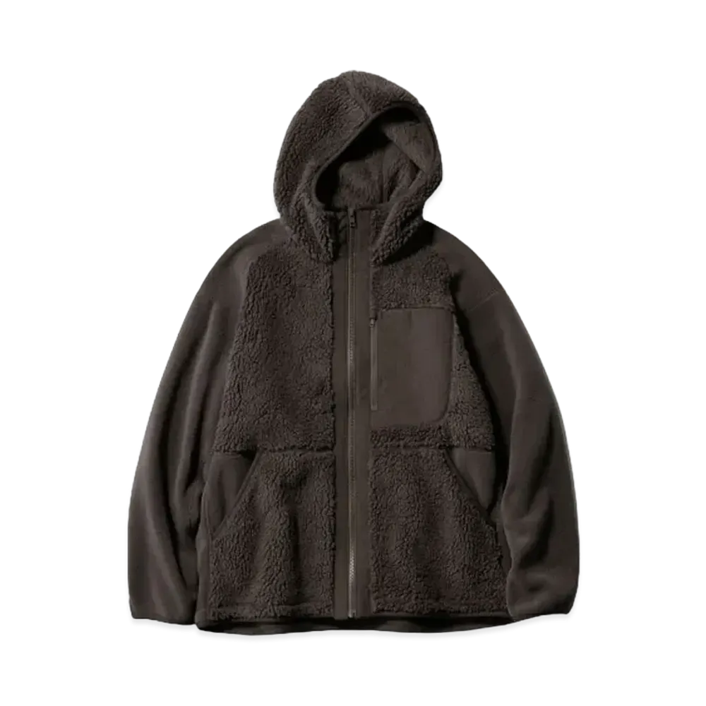 Uniqlo x White Mountaineering Fleece Full-Zip Parka "Dark Brown"